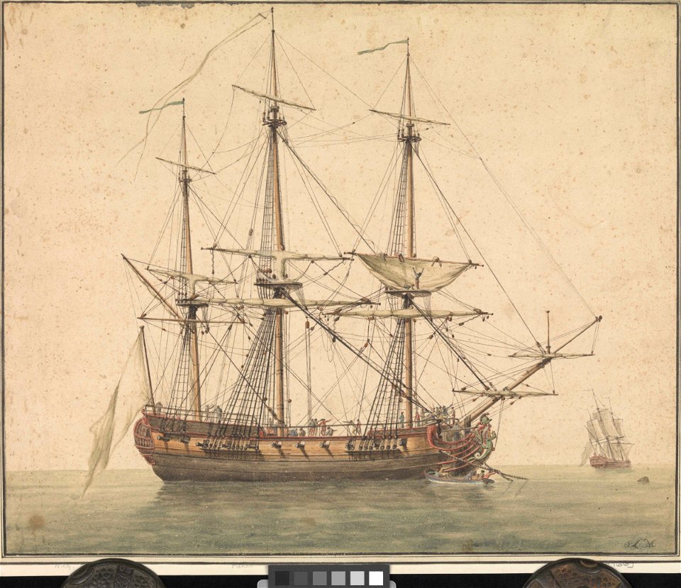 French frigate ab 1780 RMG PW7966