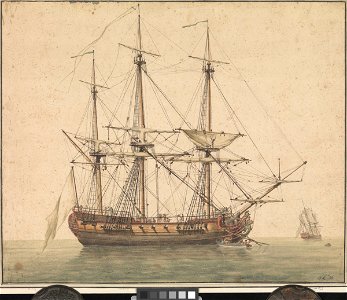 French frigate ab 1780 RMG PW7966