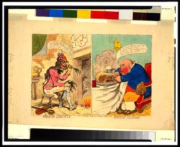 French liberty - British slavery - Js. Gy. desn. et fect. pro bono publico. LCCN98514300