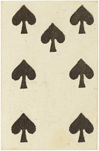 French Portrait card deck - 1813 - 7 of Spades