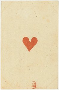 French Portrait card deck - 1813 - Ace of Hearts