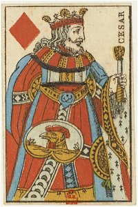 French Portrait card deck - 1813 - King of Diamonds