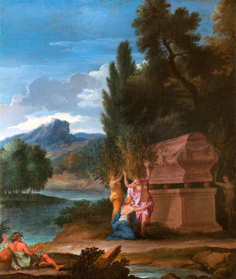 French School - Landscape with the Sisters of Phaeton Transfomed into Trees at His Tomb - 1548160 - National Trust