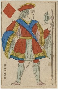 French Portrait card deck - 1816 - Jack of Diamonds