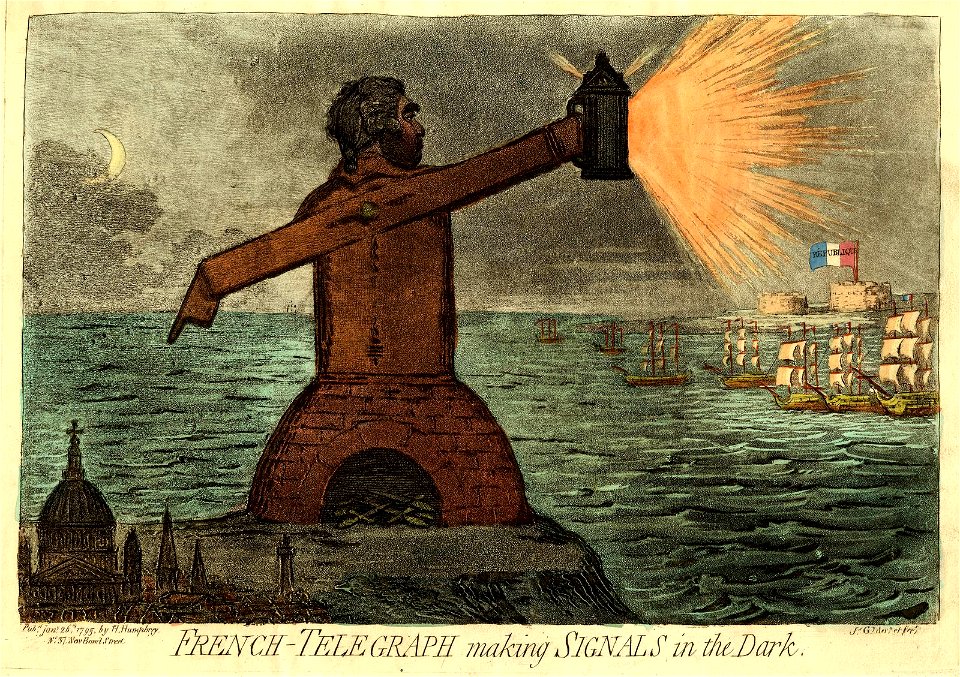 French-telegraph making signals in the dark. (BM J,3.13)
