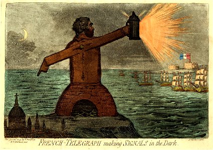 French-telegraph making signals in the dark. (BM J,3.13)