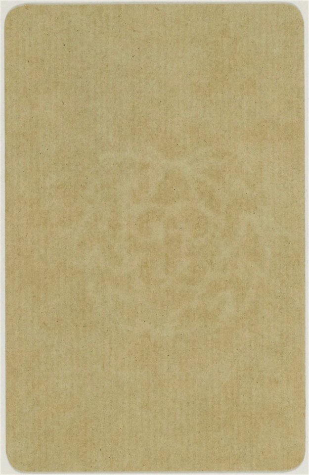 French Portrait card deck - 1850 - Back