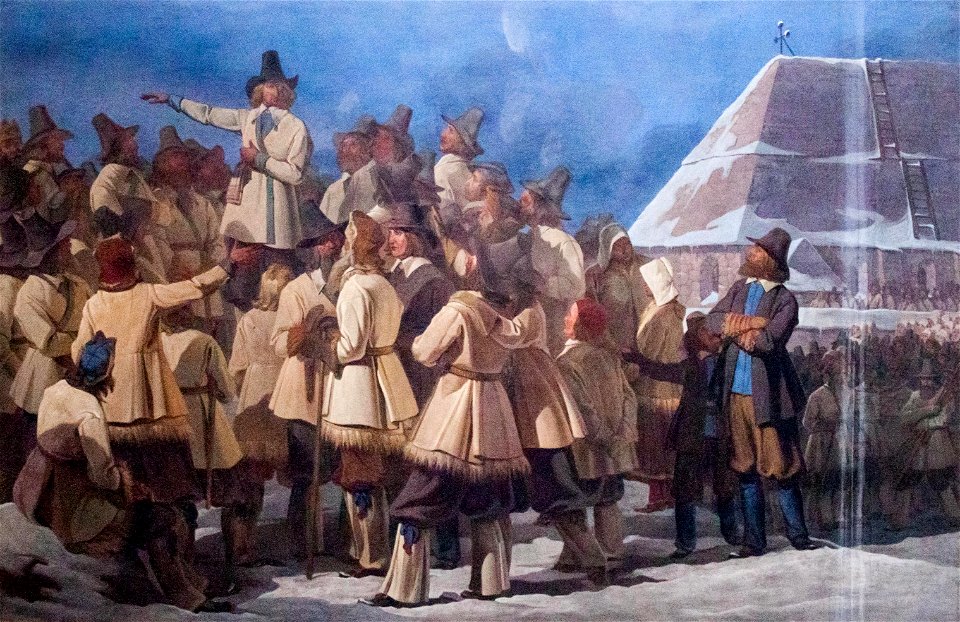 Fresco 4 - Talet till dalkarlarna vid Mora kyrka