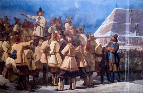 Fresco 4 - Talet till dalkarlarna vid Mora kyrka