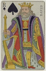 French Portrait card deck - 1850 - King of Spades