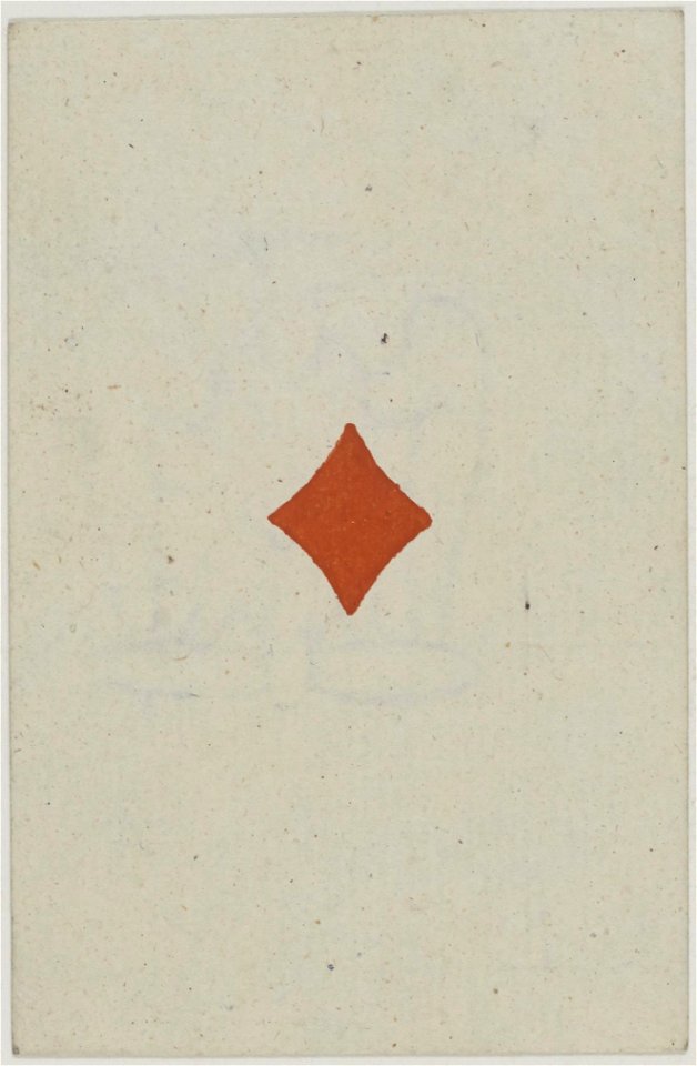 French Portrait card deck - 1853 - Ace of Diamonds