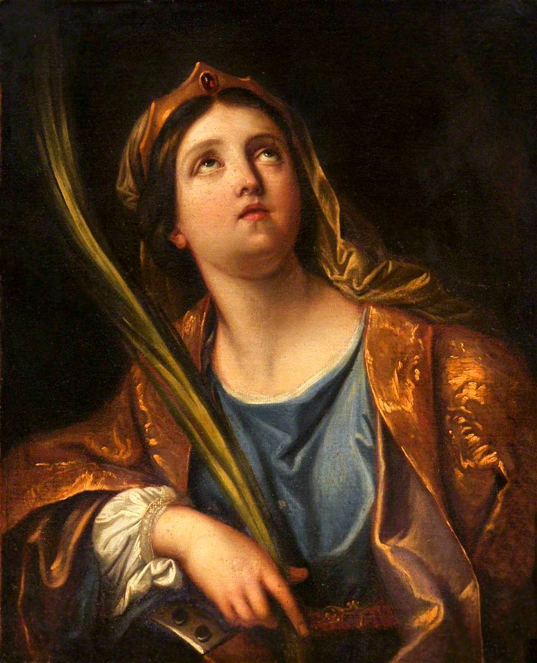 French School - Saint Catherine of Alexandria (after Pierre Mignard I) - 1298303 - National Trust