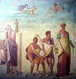Fresco Iphigeneia MAN Naples