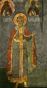 Frescos in Cathedral of the Archangel in Moscow - south wall 02a - Ivan Kalita