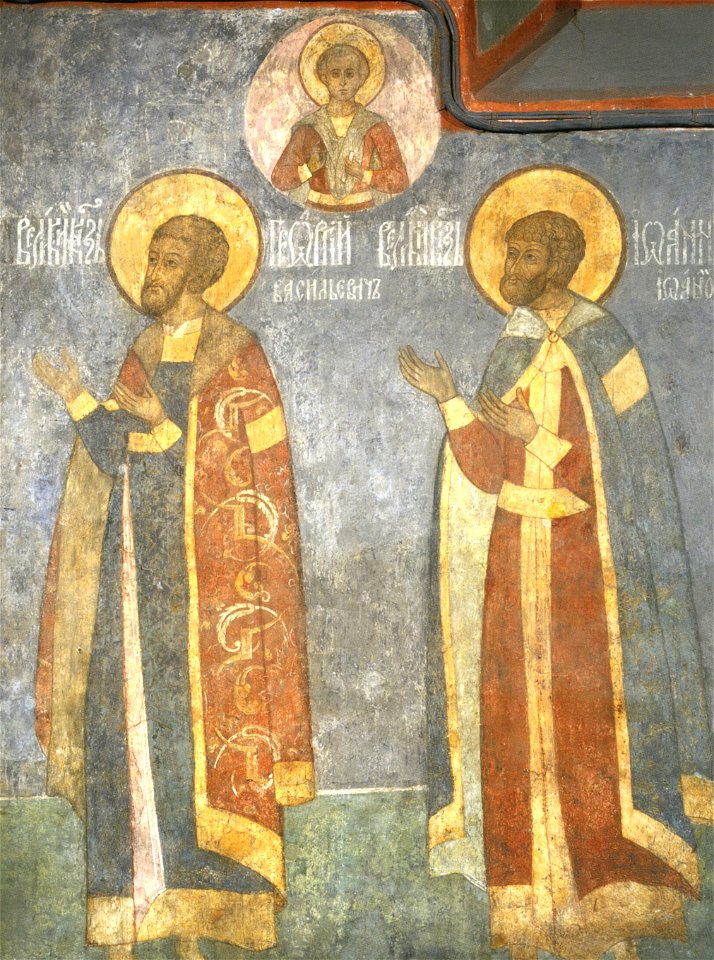 Frescos in Cathedral of the Archangel in Moscow - south wall 03a