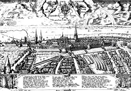 Frese, Daniel - Hamburg-Altstadt (Ansicht von Norden) - Staatsarchiv Hamburg