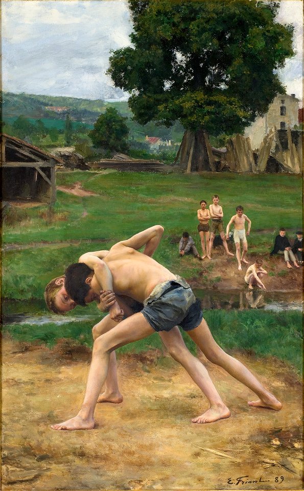 Emile Friant - La Lutte (1889)