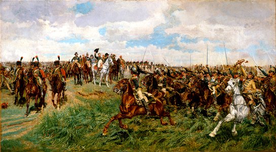 Friedland, 1807 (1875) Ernest Meissonier. Free illustration for personal and commercial use.