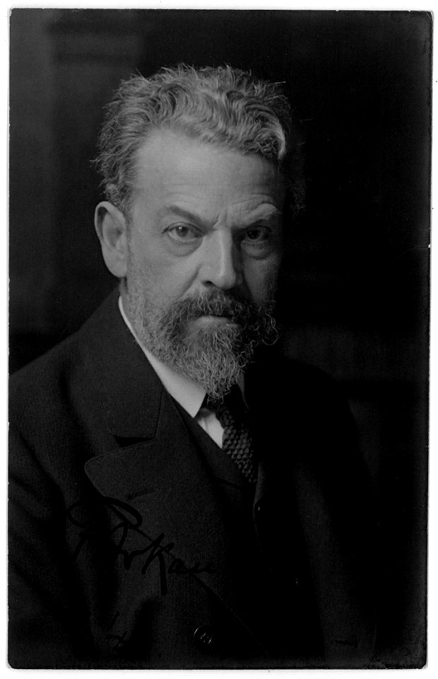 Friedrich August von Kaulbach - Porträtpostkarte, signiert 1911