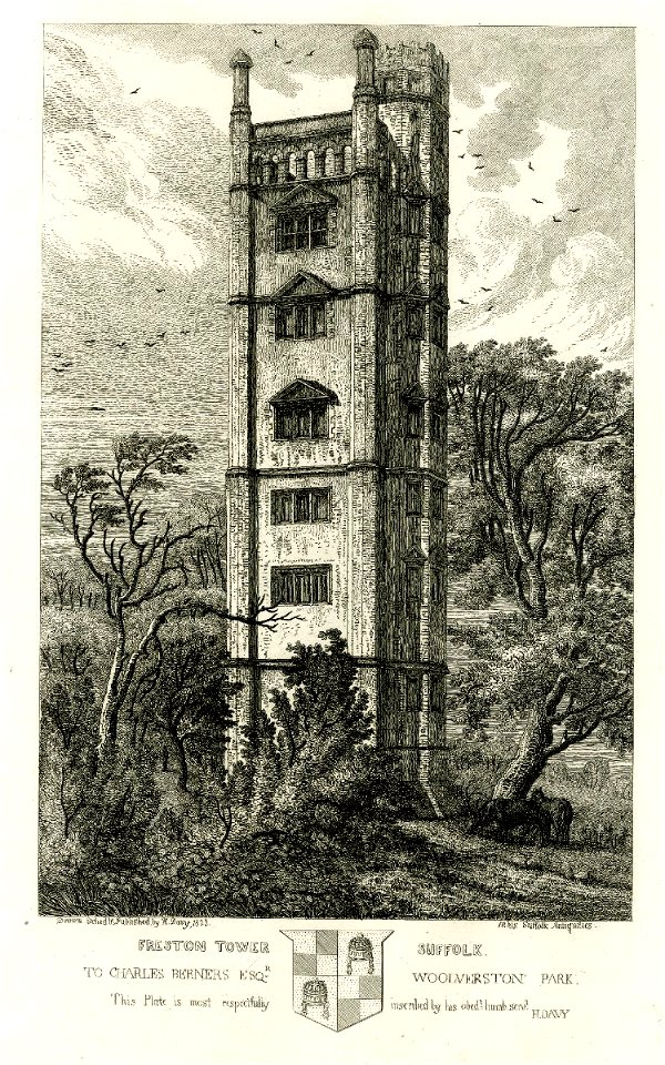 Freston Tower Suffolk by Henry Davy