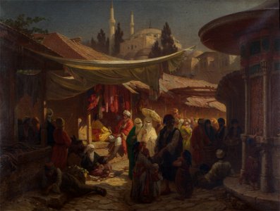Friedrich Alois Schönn - Türkischer Bazar - 63 - Österreichische Galerie Belvedere