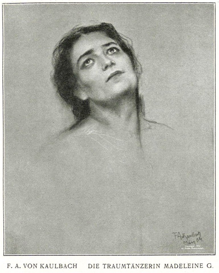 Friedrich August von Kaulbach - Die Traumtänzerin Madeleine Guipet, 1904