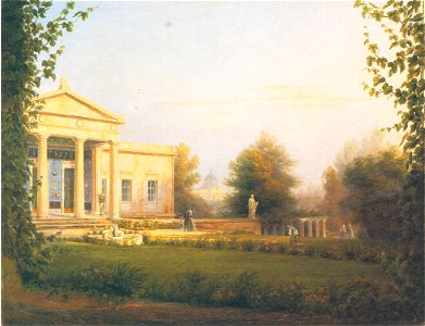 Blick aus der Veranda von Charlottenhof-C112
