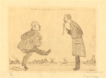 Fridolin and Grapapança of Yperdamme, print by James Ensor, 1895, Prints Department, Royal Library of Belgium, S. II 79739