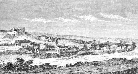 Friedland und Burgruine 1650