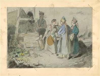 Friedrich Carl von Scheidlin - Meeting at a Well - K 318 - Slovak National Gallery