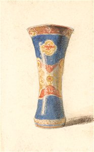 Friedrich Carl von Scheidlin - Painted Vase with Blue Base - K 331 - Slovak National Gallery
