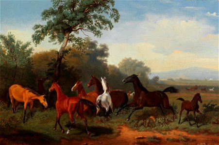 Friedrich Anton Kilp Pferde auf der Weide