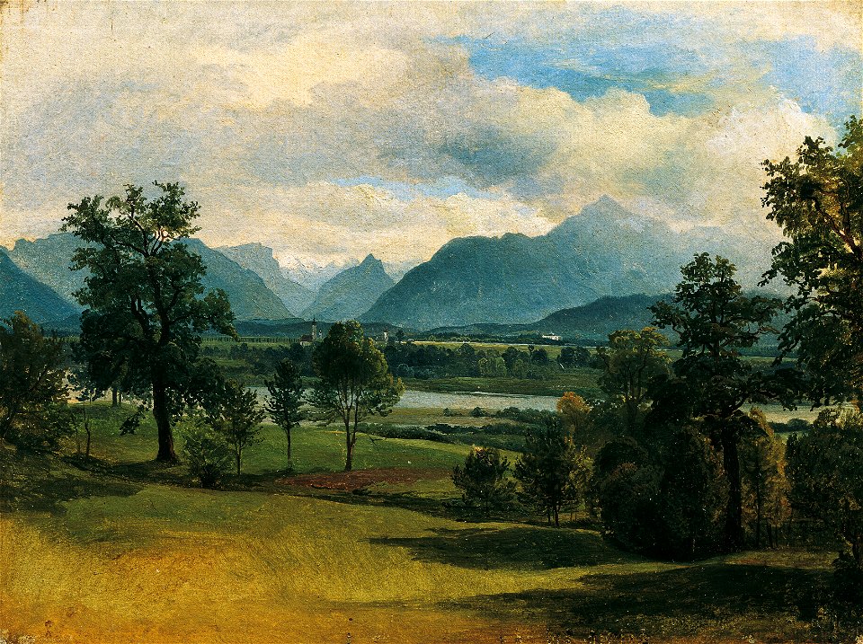 Friedrich August Mathias Gauermann - Blick auf Liefering - 4405 - Österreichische Galerie Belvedere