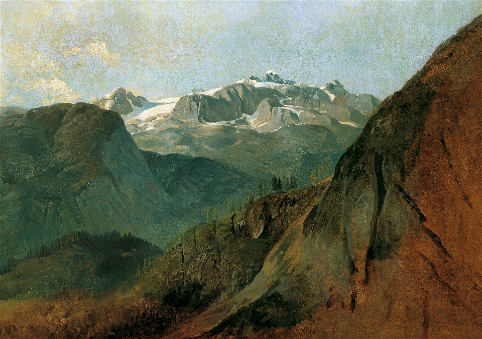 Friedrich August Mathias Gauermann - Der Dachstein vom Plassen bei Hallstatt - 3221 - Österreichische Galerie Belvedere