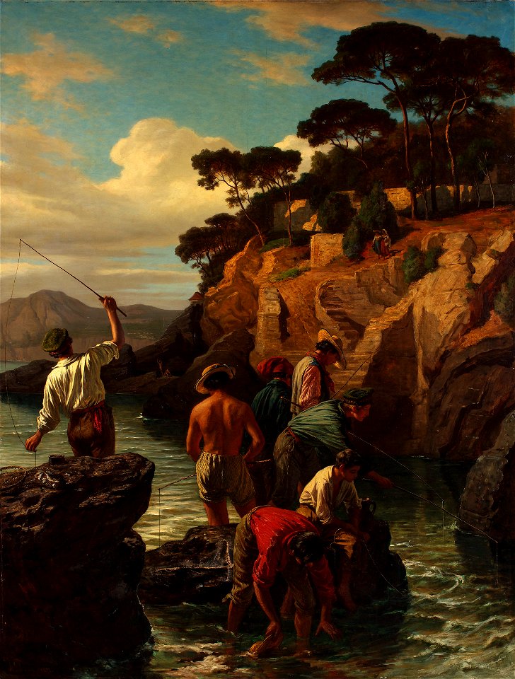 Friedrich Alois Schönn - An der genuesischen Küste - 2392 - Kunsthistorisches Museum