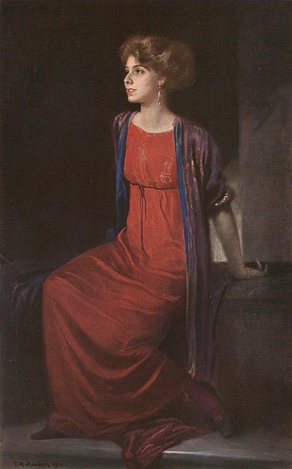 Friedrich August von Kaulbach - Bildnis einer Frau, 1911
