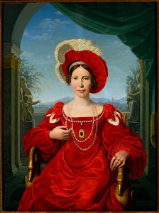 Friedrich Bury - Portrait of princess Augusta Von Hessen-Kassel - 186373 - National Museum in Warsaw