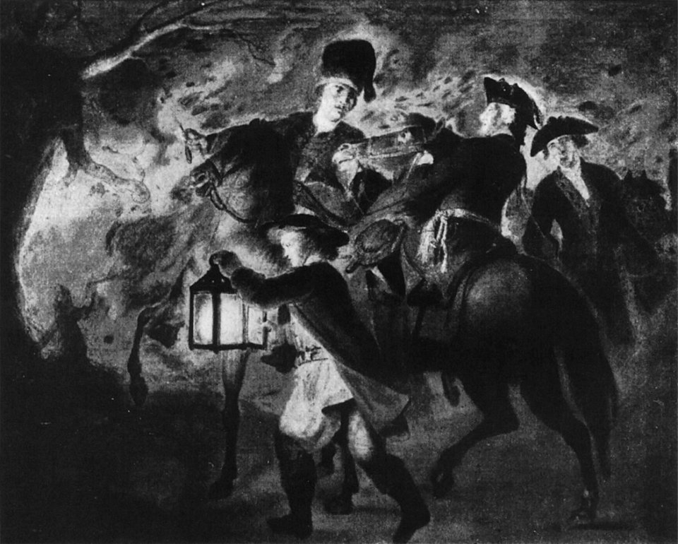 Friedrich der Grosse auf dem Damm nach Lissa