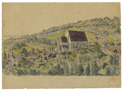 Friedrich Carl von Scheidlin - View of Gothic Church in Jur near Bratislava - K 247 - Slovak National Gallery
