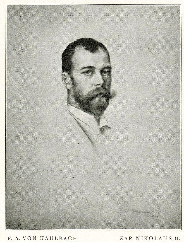 Friedrich August von Kaulbach - Portrait of Nicholas II of Russia, 1903
