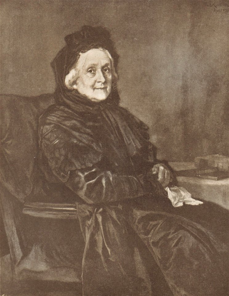 Friedrich August von Kaulbach - Porträt der Josefine Sutner (1809–1896), Witwe von Wilhelm von Kaulbach