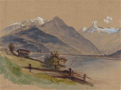 Friedrich Carl von Scheidlin - Alpine Landscape with a Lake - K 262 - Slovak National Gallery