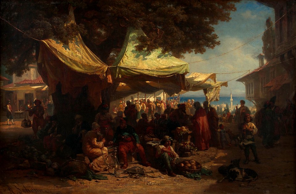 Friedrich Alois Schönn - Markt von Konstantinopel - 7715 - Kunsthistorisches Museum