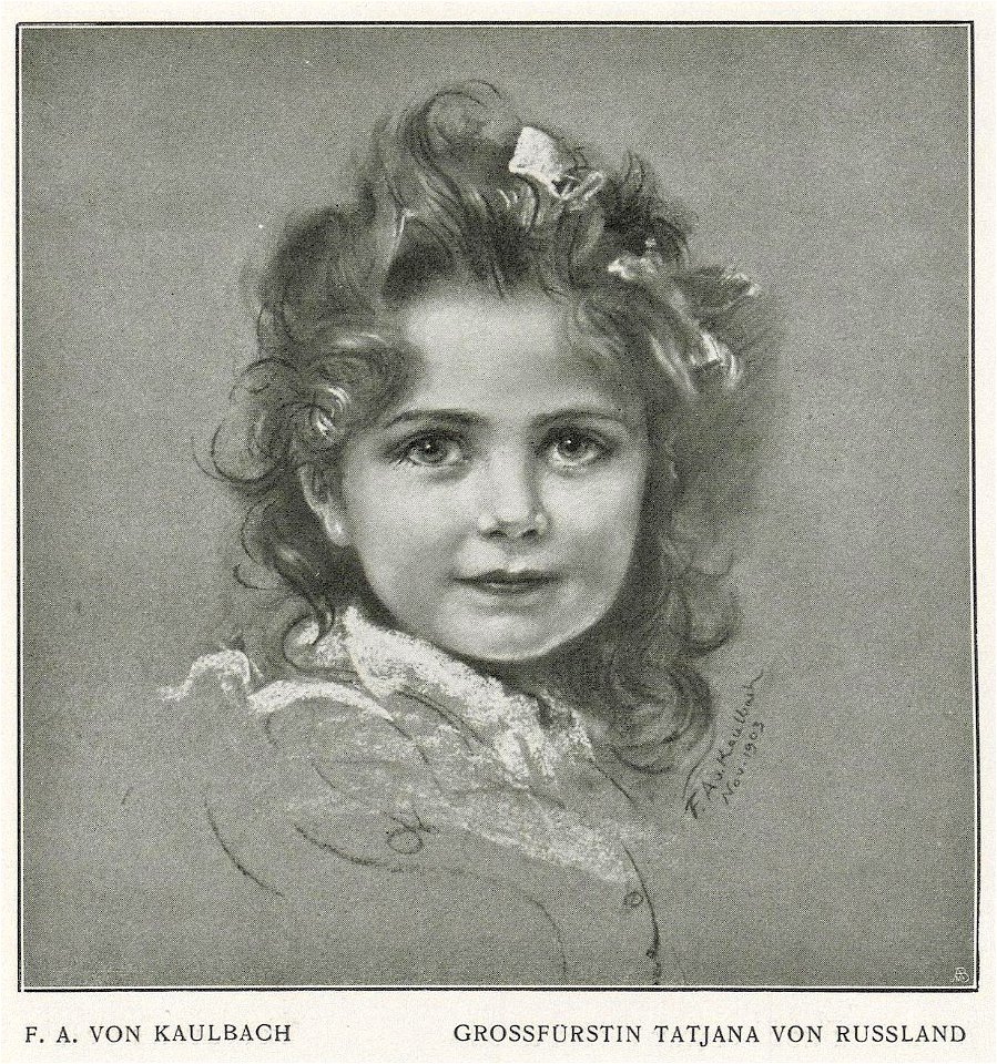 Friedrich August von Kaulbach - Porträt der Grossfürstin Tatjana von Russland, 1903