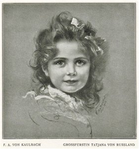 Friedrich August von Kaulbach - Porträt der Grossfürstin Tatjana von Russland, 1903