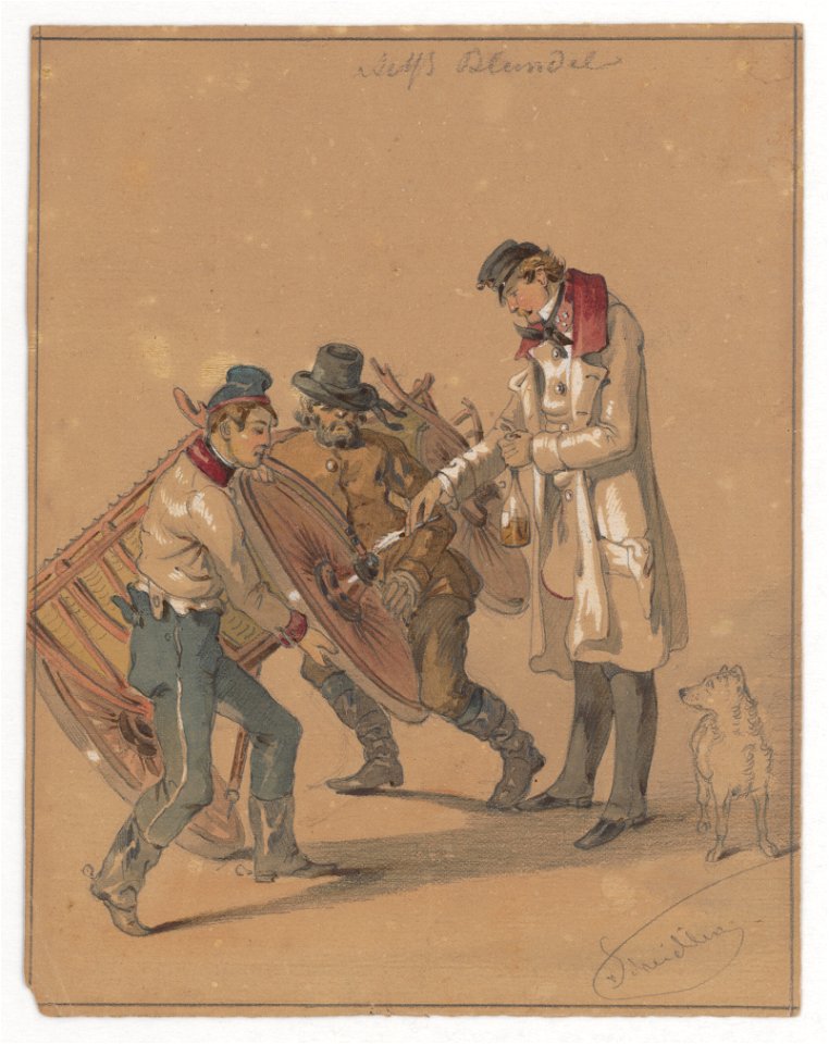 Friedrich Carl von Scheidlin - Oiling the Center Pin - K 5176 - Slovak National Gallery