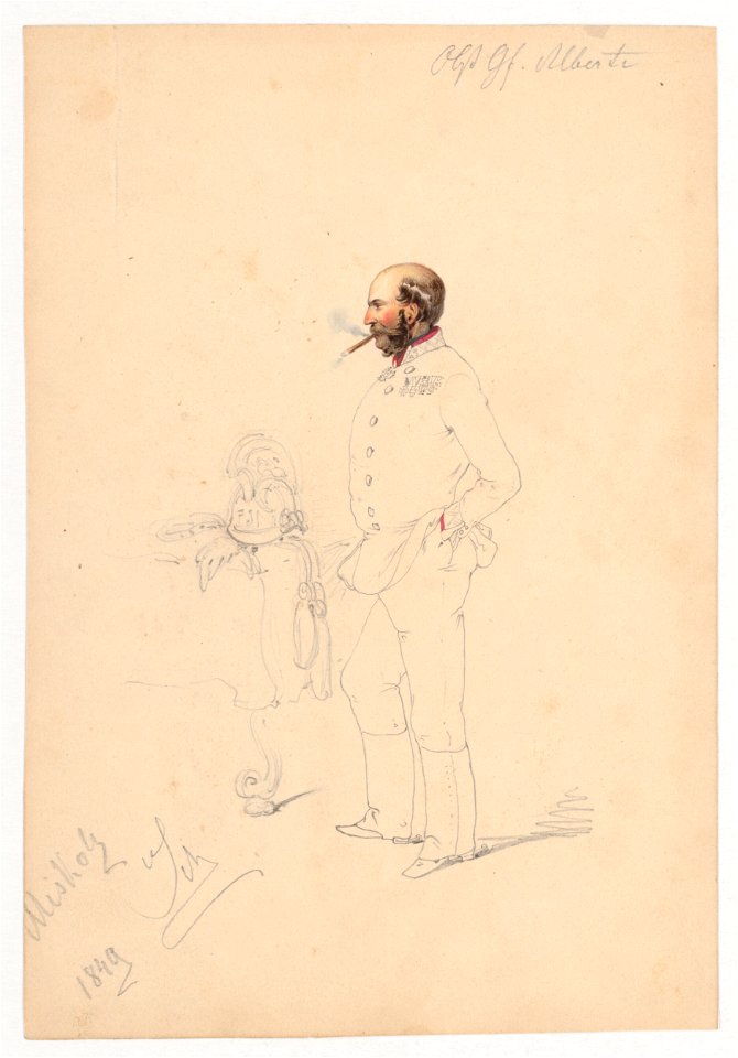 Friedrich Carl von Scheidlin - Man with a Cigar - K 5211 - Slovak National Gallery