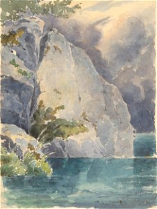 Friedrich Carl von Scheidlin - Rock above a Lake - K 271 - Slovak National Gallery