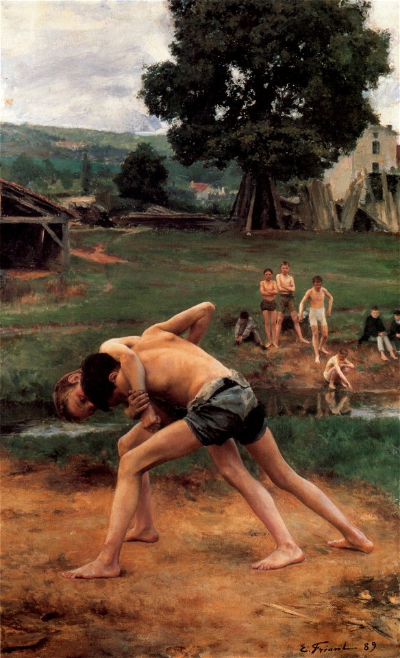 Emile Friant La Lutte
