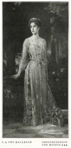 Friedrich August von Kaulbach - Porträt der Grossherzogin von Hessen